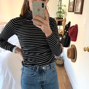 ASOS Turtleneck Striped Tee